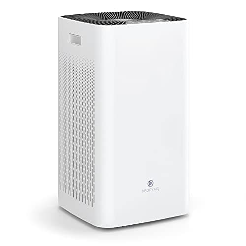 Medify MA-112 Air Purifier with True HEPA H13 Filter | 2,640 ft² Coverage in 1hr for Smoke, Wildfires, Odors, Pollen, Pets | Removal to 0.1 Microns | White, 1-Pack