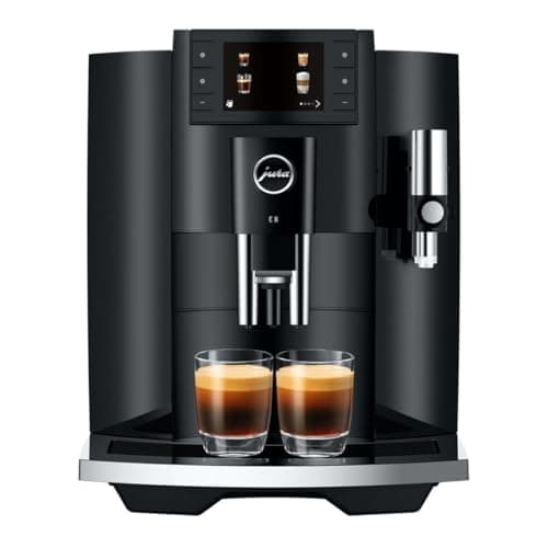 Jura E8 (NAA) 4th Gen Automatic Coffee Machine (Piano Black)