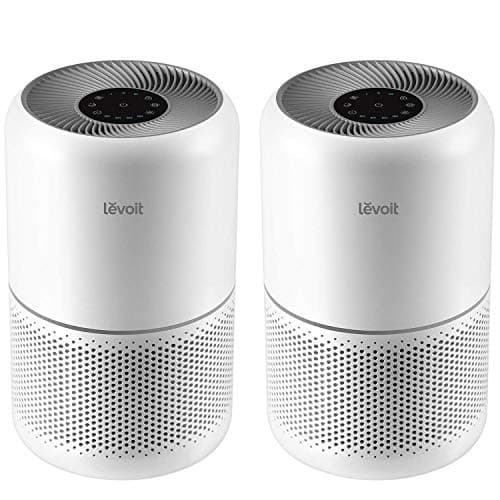 LEVOIT Air Purifier for Home Allergies Pets in Bedroom, Covers Up to 1073 ft² by 56W High Torque Motor, AHAM VERIFIDE, 3-in-1 Filter, HEPA Sleep Mode, Remove Dust Smoke Odor, Core300-P, White, 2 Pack