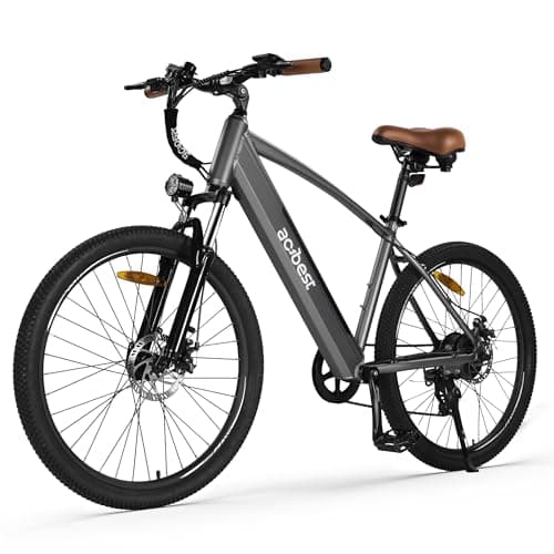 Core Electric Bike for Adults - Peak 1000W Brushless Motor Ebike, 468&500Wh Removable Built in Battery 26&27.5X2.1 Tire Step Over Bicycle with 7 Speed, Commute E Bikes