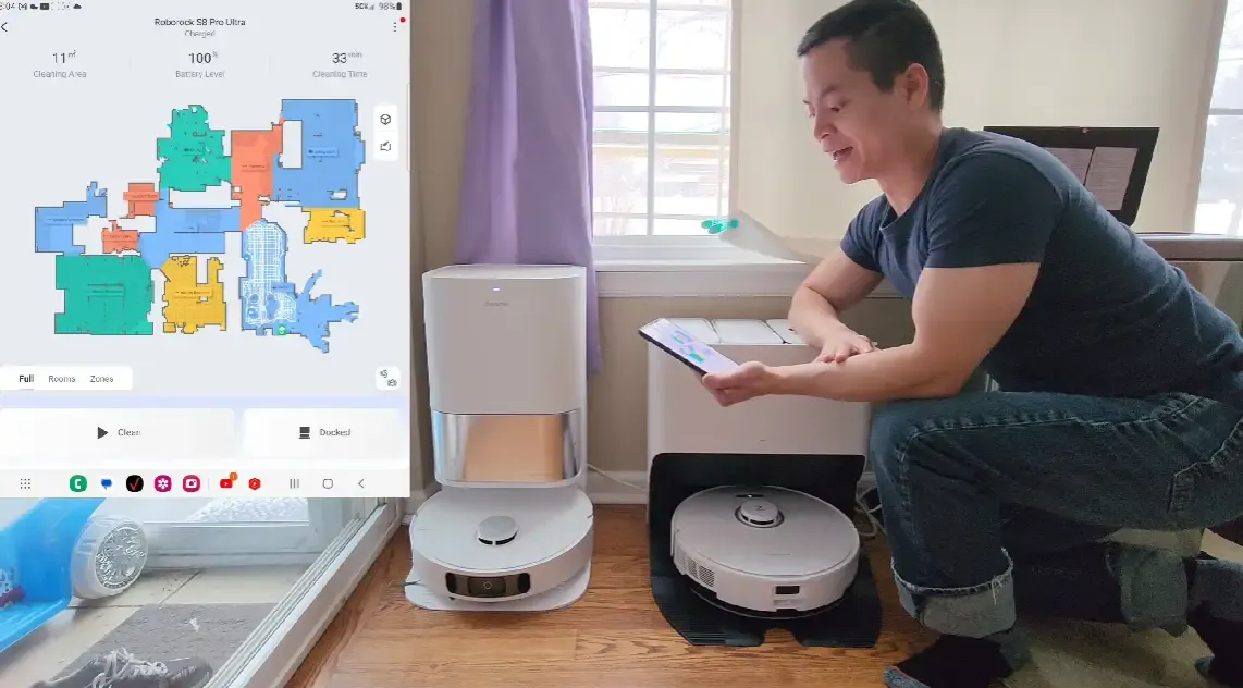 This is how a robot vacuum mapping.