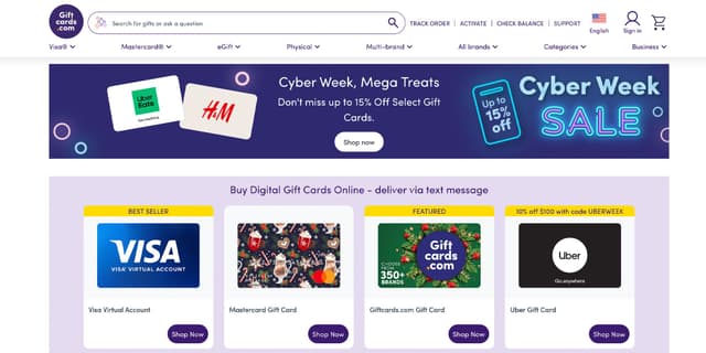 Giftcards.com Promo Codes for July 2026