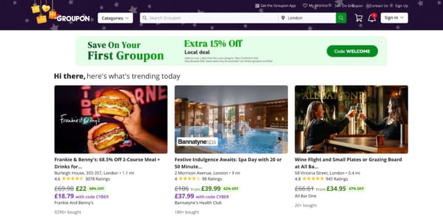 Groupon.co.uk Promo Codes for March 2026