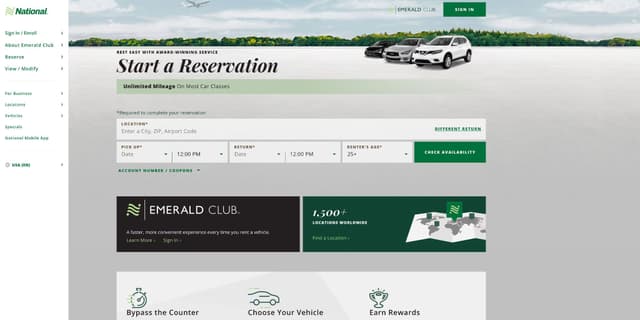 NationalCar.com Promo Codes for February 2026